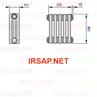 Радиатор IRSAP Tesi 30365/5 T23 CL 01